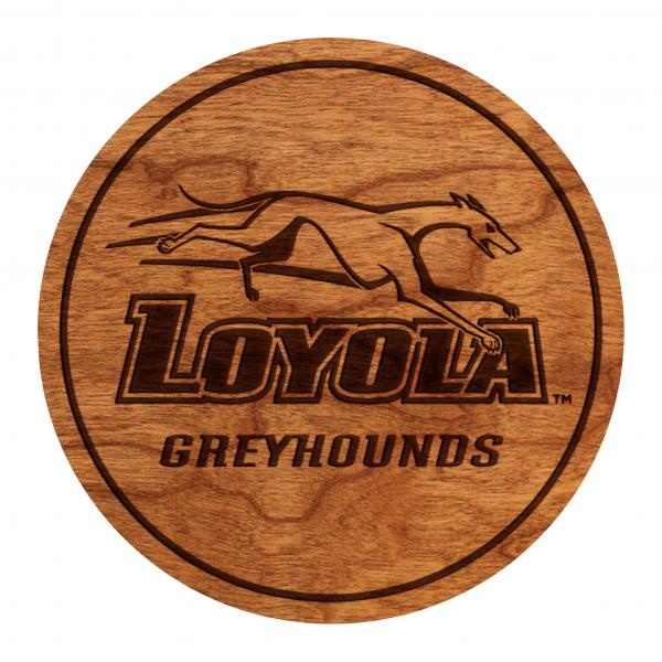 Loyola-Maryland Greyhounds Coaster Loyola Greyhounds with Dog picture