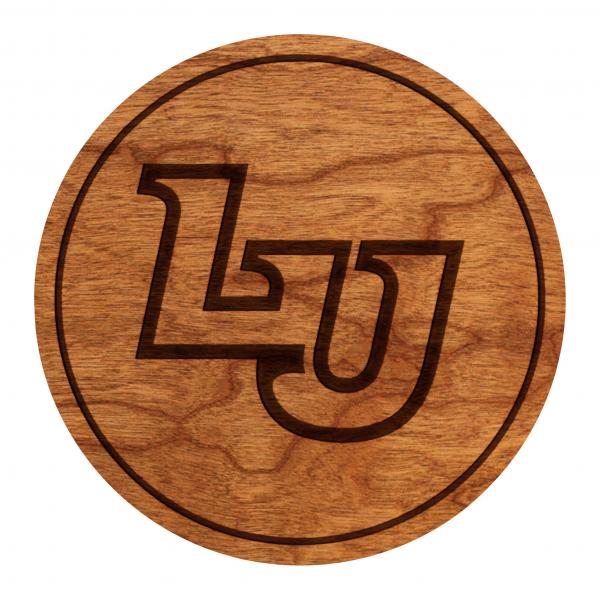 Liberty University Eagle Coaster "LU" Block Letters