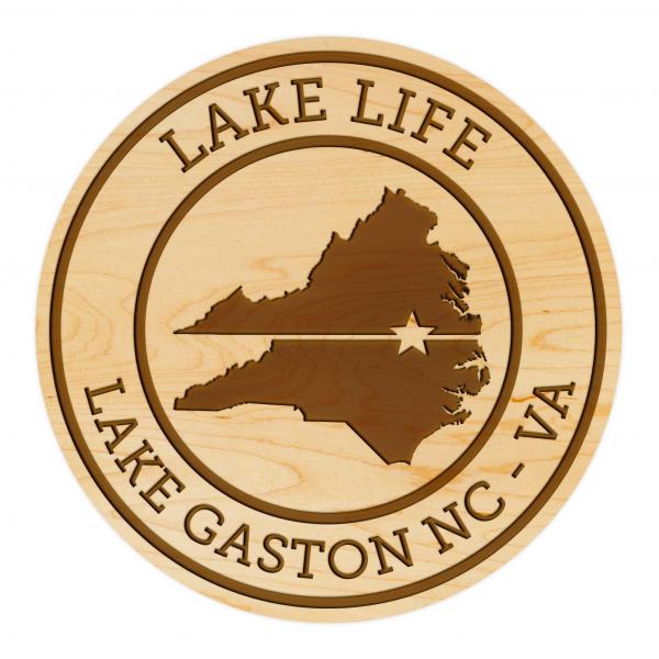 Coasters - Lake Life Lake Gaston NC VA - Maple - (4-Pack) picture