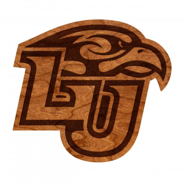 Liberty University - Wall Hanging - Logo - Eagle over "LU" Block Letters