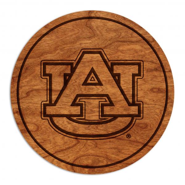 Auburn Tigers Coaster "AU Block Letters"