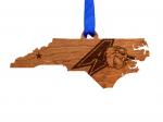 UNC Asheville Ornament - State Map with Athletic Logo