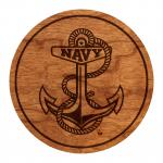 United States Naval Academy Coaster Anchor with "Navy"