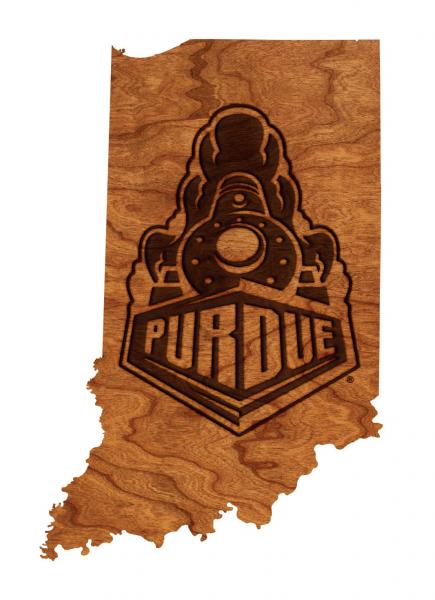 Purdue - Wall Hanging - State Map - Boilermaker Special