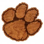 Clemson - Wall Hanging - Logo - Tiger Paw Cutout