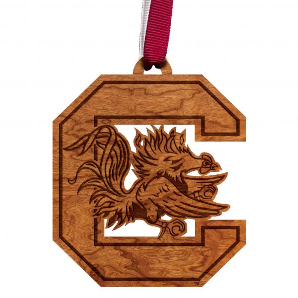 USC - Ornament - Block C and Gamecock Logo
