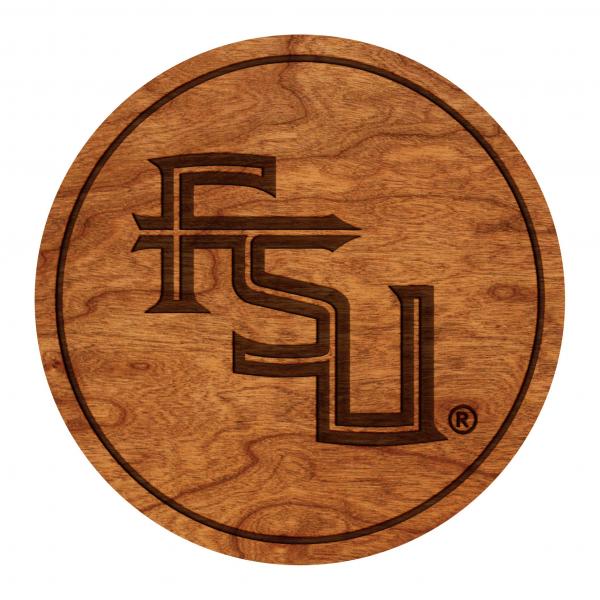 Florida State University - Coasters - "FSU" Stackdown Letters - Cherry