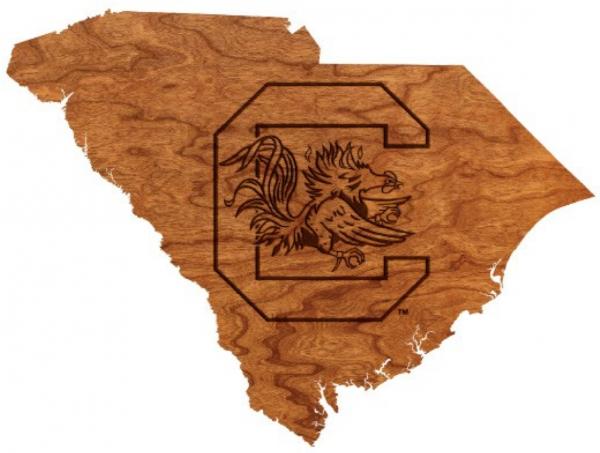 USC - Wall Hanging - State Map - Block C and Gamecock picture