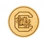 USC - Coasters - Block C and Gamecock - Maple - (4-Pack)