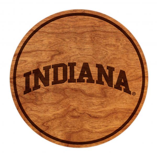 Indiana Hoosiers Coaster "INDIANA" Block Letters