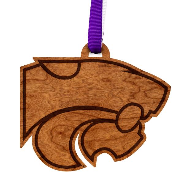 Kansas State University - Ornament - Logo Cutout - Wildcat