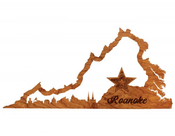 Wall Hanging - Skyline Cutout - Roanoke - Large Size picture