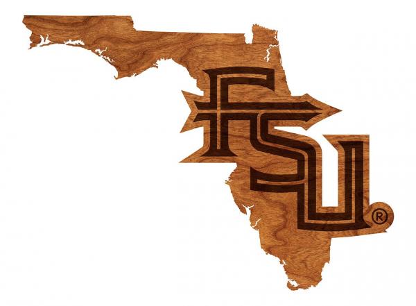Florida State University - Wall Hanging - Logo - "FSU" Stackdown Letters