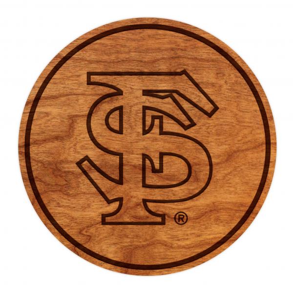 Florida State Seminoles Coaster "FS" Interlocked Letters