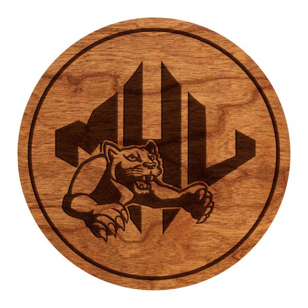 Mars Hill Lions Coaster Lion Head Athletic Logo