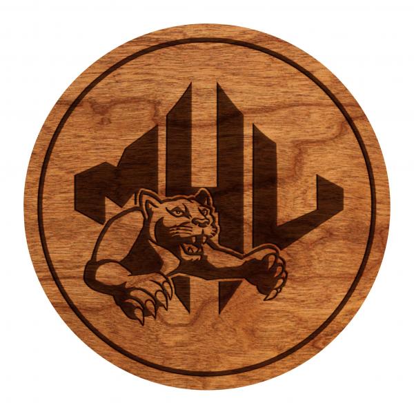 Mars Hill Lions Coaster Lion Head Athletic Logo picture