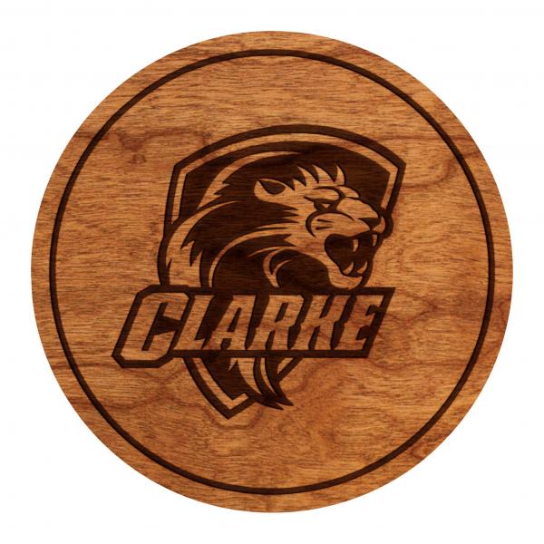 Clarke University Lion Coaster picture