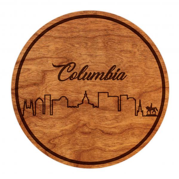 Coasters - Columbia Skyline - Cherry - (4-Pack) picture