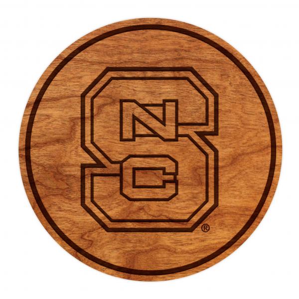 NC State Wolfpack Coaster Block S
