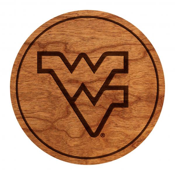 West Virginia Mountaineers Coaster Block WV picture