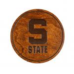 Michigan State Coaster - Block S over "STATE"