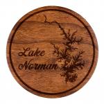 Coasters - Pilot Mountain Design with "Pilot Mountain, NC" - Maple - (4-Pack)