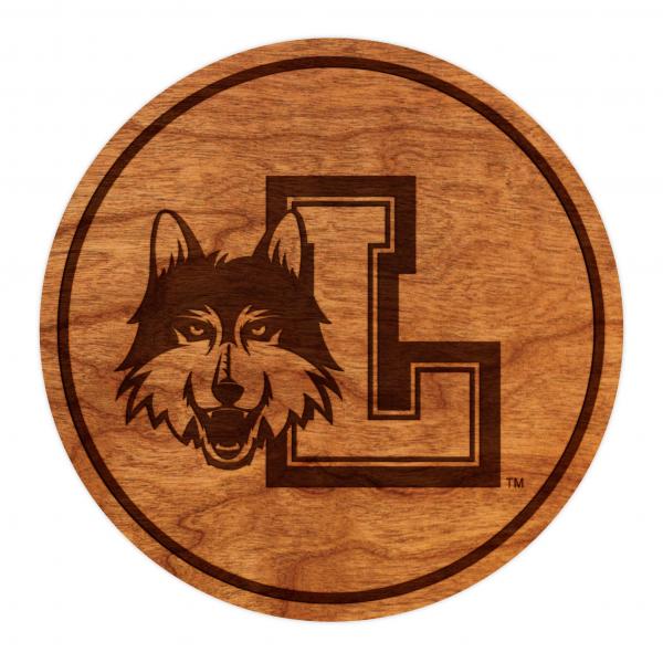 Loyola-Chicago Ramblers Coaster Block "L" with Mascot picture