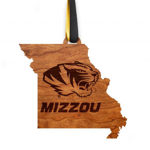 University of Missouri - Ornament - State Map with Tiger Logo