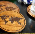 Coasters - Sylva NC - Cherry - (4-Pack)