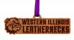 Western Illinois University - Ornament - School Name with Bulldog Cutout