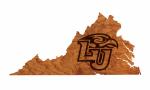 Liberty University - Wall Hanging - State Map - Eagle over "LU" Block Letters