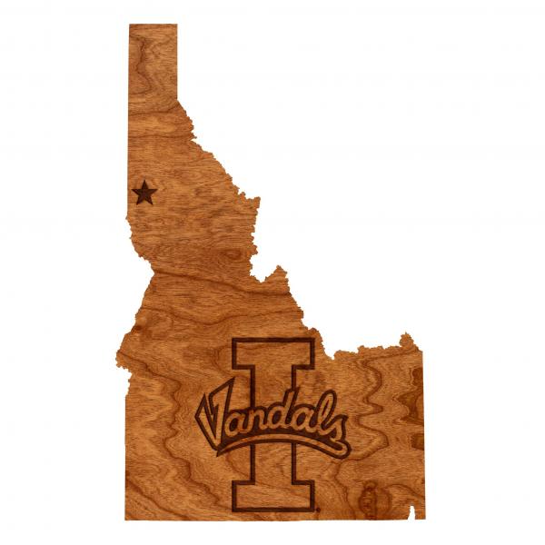 University of Idaho - Wall Hanging - State Map - I Vandal