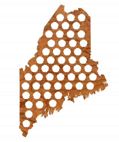 Maine Bottle Cap Map