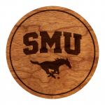 Southern Methodist University Mustangs Coaster "SMU" over Mustang