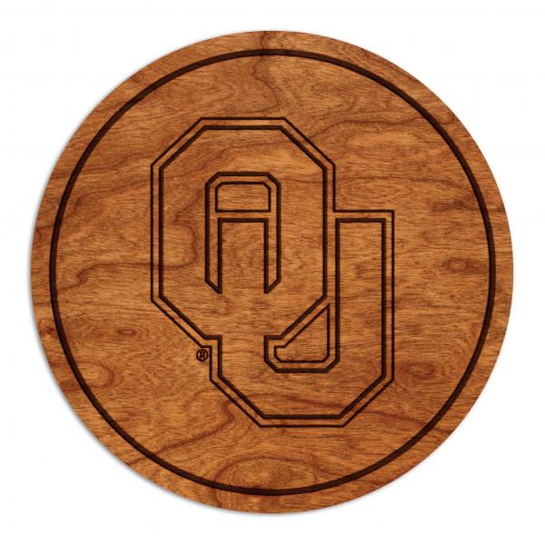 Oklahoma Sooners Coaster "OU" Block Letters