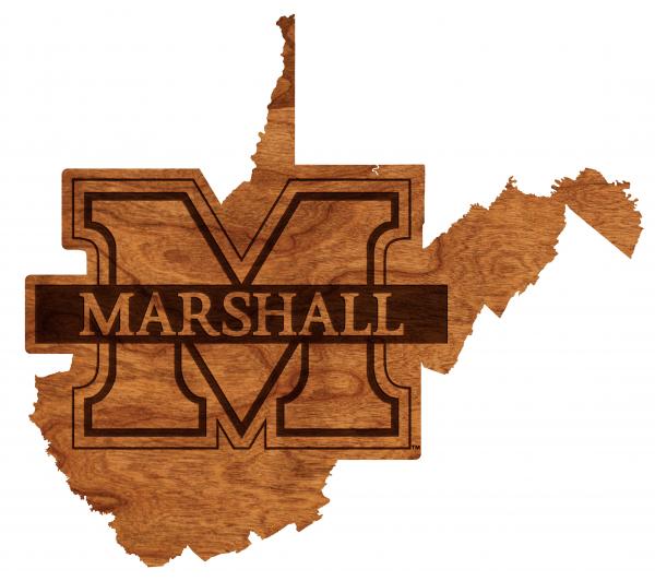 Marshall University - Wall Hanging - State Map - Block M