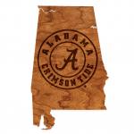 Wall Hanging - Alabama - State Map - Seal