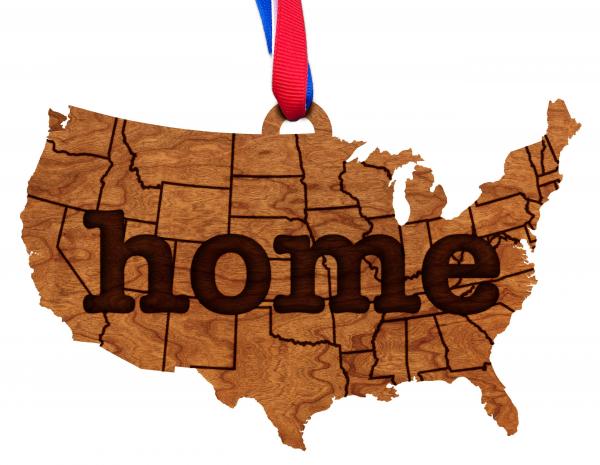 Ornament - "Home" - USA