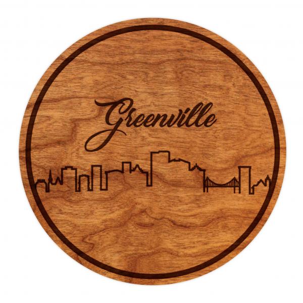 Coasters - Greenville Skyline - Cherry - (4-Pack) picture