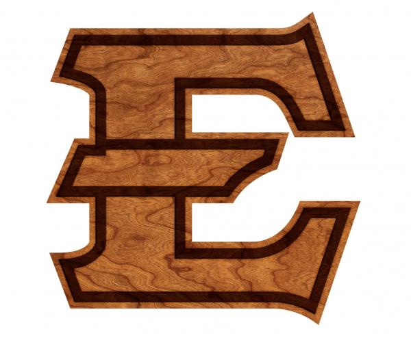 East Tennessee State University - Wall Hanging - Logo Cutout - ETSU Block E Cutout