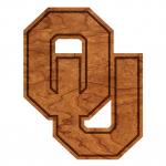 Oklahoma - Wall Hanging - Logo - "OU" Block Letters