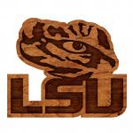 LSU - Wall Hanging - Logo - Tiger Eye over LSU