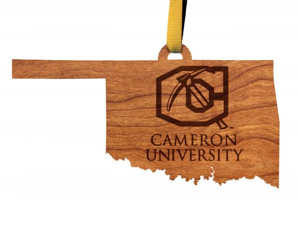 Cameron University - Ornament - State Map - Block C