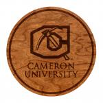 Cameron University - Coaster - Block C Logo - Cherry