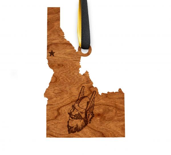 University of Idaho - Ornament - State Map - Joe Logo