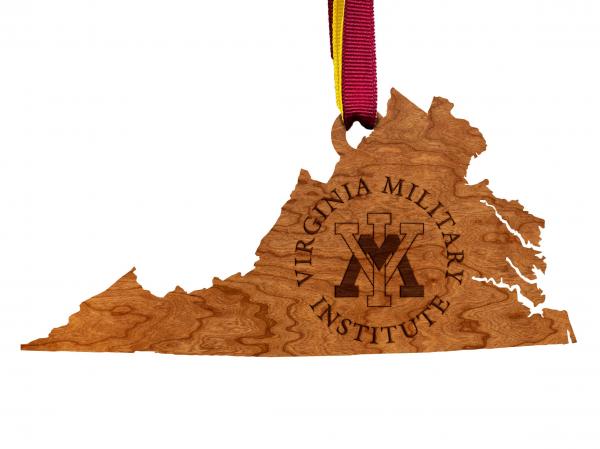 VMI - Ornament - State Map with Circle VMI Logo