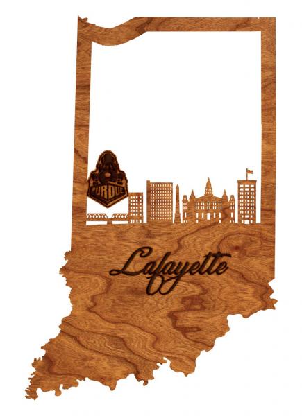 Lafayette Purdue University Skyline Wall Hanging picture