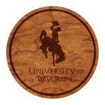 Wyoming Cowboys Coaster Wyoming with Bucking Horse
