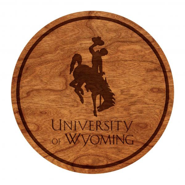 Wyoming Cowboys Coaster Wyoming with Bucking Horse