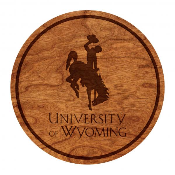 Wyoming Cowboys Coaster Wyoming with Bucking Horse picture